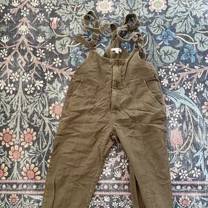 Wild Honey - Olive Green Overalls